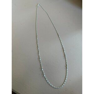 Germany Silver Tone Necklace | Snail Link Art Deco